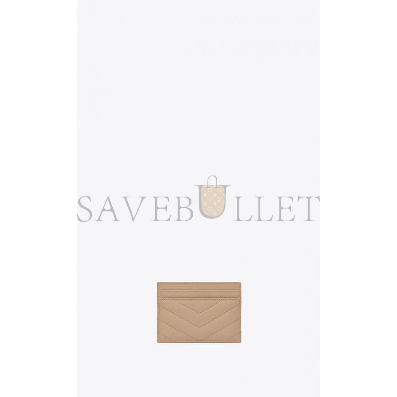 YSL CASSANDRE MATELASSÉ CARD CASE IN GRAIN DE POUDRE EMBOSSED LEATHER 423291BOW012721 (10.5*7.5*0.5cm)