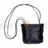 CHANEL MASTER BLACK QUILTED CALFSKIN MINI 22 BAG SILVER HARDWARE AS3980 (20*19*6cm)