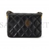 CHANEL MASTER 23K WIDE SHOULDER STRAP CHAIN COWHIDE HOBO BAG BLACK AS4423 (20*15*5cm)