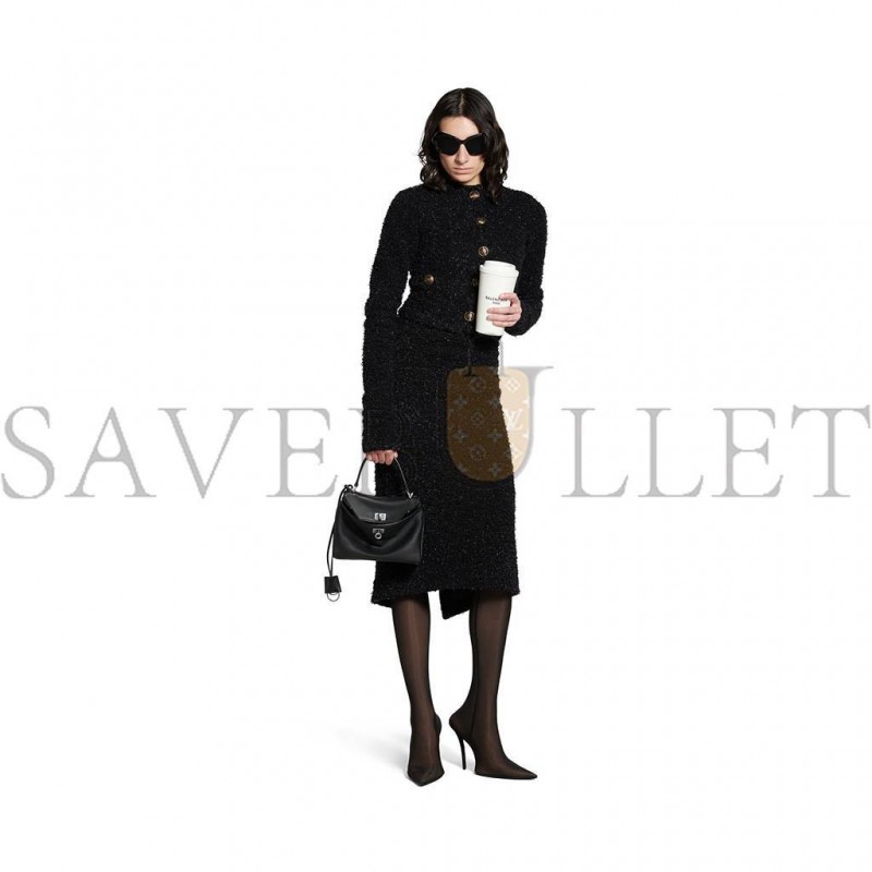BALENCIAGA RODEO MINI HANDBAG IN BLACK SMOOTH CALFSKIN (23*10*8cm) BALENCIAGA RODEO MINI HANDBAG IN BLACK SMOOTH CALFSKIN (23*10*8cm)