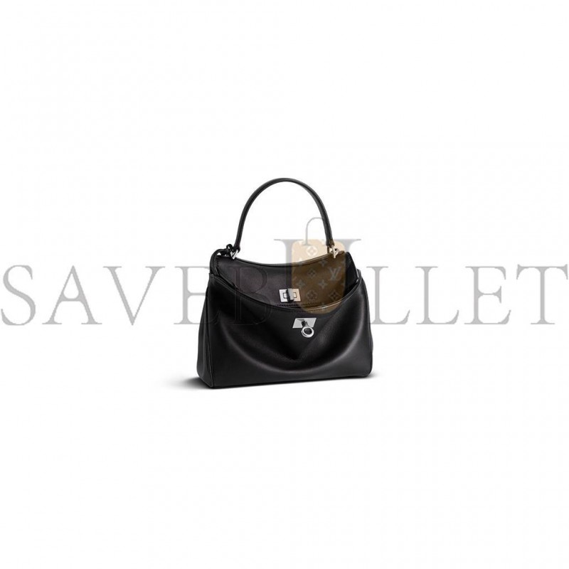 BALENCIAGA RODEO MINI HANDBAG IN BLACK SMOOTH CALFSKIN (23*10*8cm) BALENCIAGA RODEO MINI HANDBAG IN BLACK SMOOTH CALFSKIN (23*10*8cm)