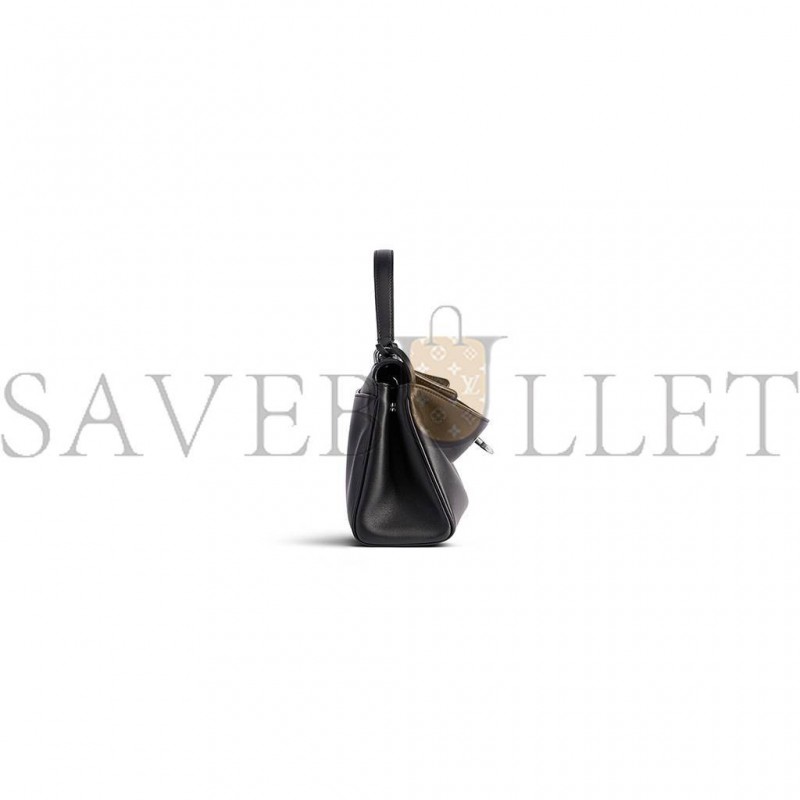 BALENCIAGA RODEO MINI HANDBAG IN BLACK SMOOTH CALFSKIN (23*10*8cm) BALENCIAGA RODEO MINI HANDBAG IN BLACK SMOOTH CALFSKIN (23*10*8cm)