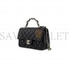 CHANEL MASTER FLAP BAG 23 BLACK LAMBSKIN GOLD HARDWARE AS2431 (20*12*6cm)