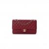 CHANEL CALFSKIN QUILTED MEDIUM DOUBLE FLAP DARK RED ROSE GOLD HARDWARE (25*15*6cm) CHANEL CALFSKIN QUILTED MEDIUM DOUBLE FLAP DARK RED ROSE GOLD HARDWARE (25*15*6cm)