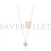 VAN CLEEF & ARPELS MAGIC ALHAMBRA LONG NECKLACE, 1 MOTIF - WHITE GOLD, DIAMOND  VCARO49O00