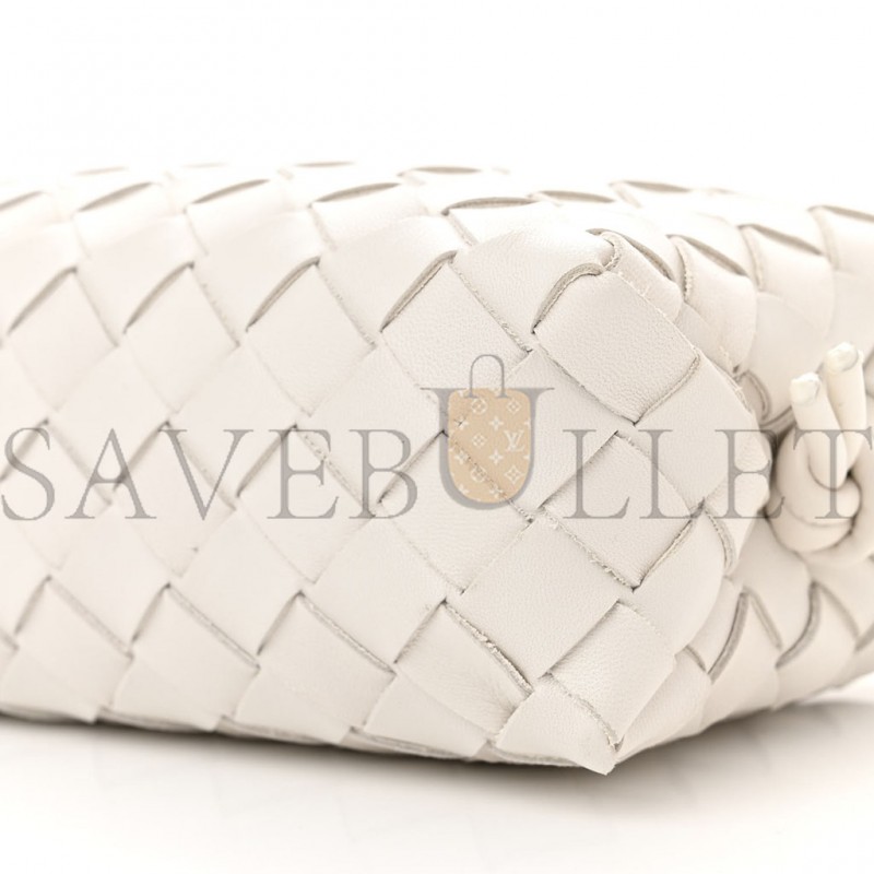 BOTTEGA VENETA NAPPA INTRECCIATO MINI LOOP CAMERA BAG WHITE (18*11*6cm) BOTTEGA VENETA NAPPA INTRECCIATO MINI LOOP CAMERA BAG WHITE (18*11*6cm)