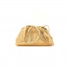 BOTTEGA VENETA METALLIC CRINKLED LAMBSKIN THE MINI POUCH ORO (22*12*6cm) BOTTEGA VENETA METALLIC CRINKLED LAMBSKIN THE MINI POUCH ORO (22*12*6cm)