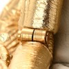 BOTTEGA VENETA METALLIC CRINKLED LAMBSKIN THE MINI POUCH ORO (22*12*6cm) BOTTEGA VENETA METALLIC CRINKLED LAMBSKIN THE MINI POUCH ORO (22*12*6cm)