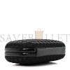 BOTTEGA VENETA SATIN INTRECCIO IMPERO AYERS KNOT CLUTCH BLACK (17*10*4cm)