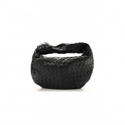 BOTTEGA VENETA NAPPA INTRECCIATO TEEN JODIE HOBO BLACK (36*21*6cm)