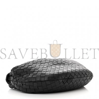 BOTTEGA VENETA NAPPA INTRECCIATO TEEN JODIE HOBO BLACK  (37*25*8cm)