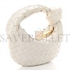 BOTTEGA VENETA NAPPA INTRECCIATO MINI HEART JODIE WHITE (25*13*8cm)