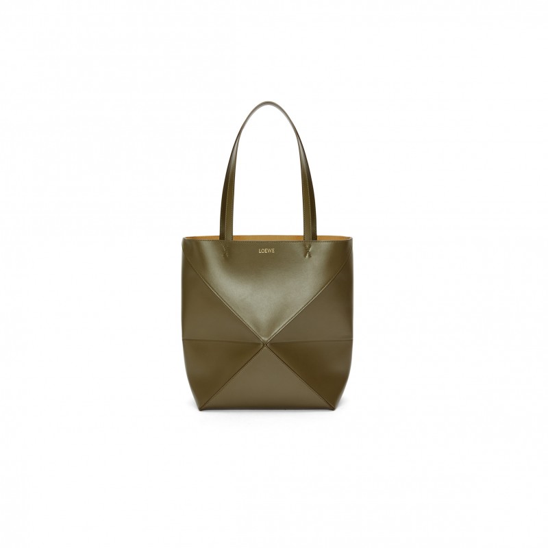 LOEWE MEDIUM PUZZLE FOLD TOTE IN SHINY CALFSKIN A657G50X01 (31.5*25.5*14.5cm)