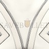 VERSACE CALFSKIN LARGE REPEAT ZIP HOBO WHITE (30*22*9cm)