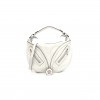 VERSACE CALFSKIN LARGE REPEAT ZIP HOBO WHITE (30*22*9cm)