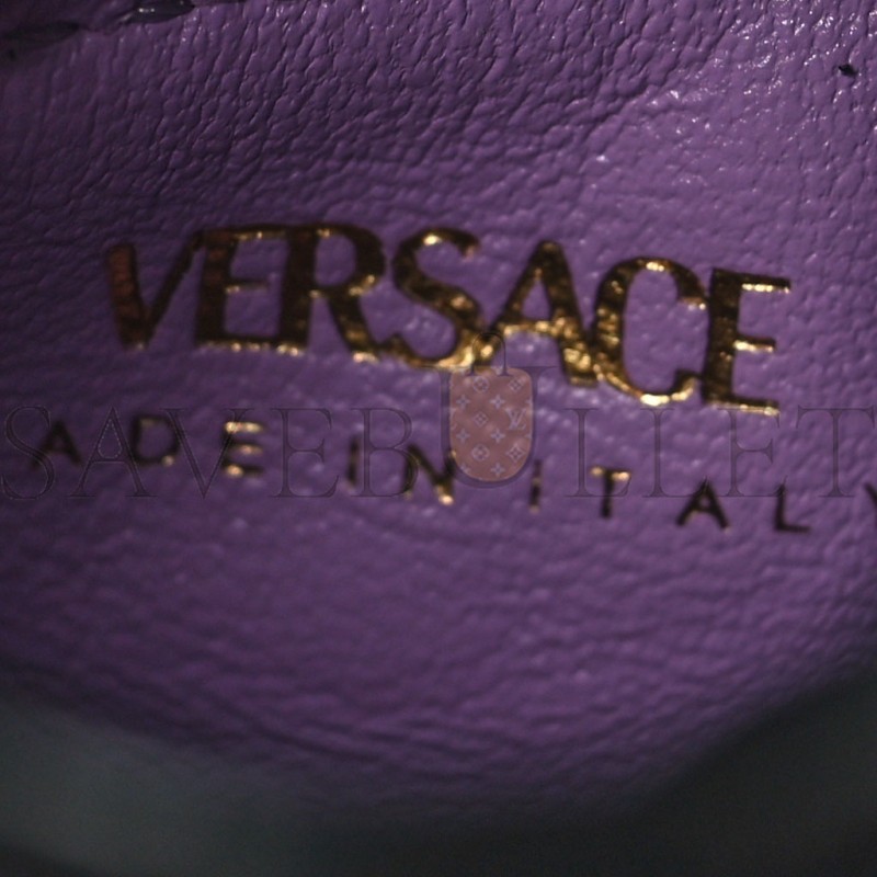 VERSACE SUEDE CRYTSTAL STUDDED MICRO LA MEDUSA BAG BLACK (29*9*5cm) VERSACE SUEDE CRYTSTAL STUDDED MICRO LA MEDUSA BAG BLACK (29*9*5cm)