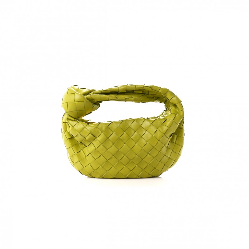 BOTTEGA VENETA NAPPA INTRECCIATO MINI JODIE KIWI  (27*13*6cm)