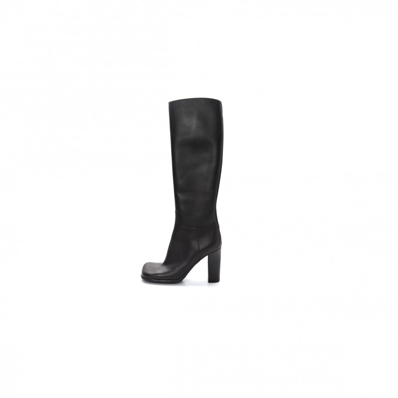 BOTTEGA VENETA CALFSKIN STORM KNEE HIGH BOOTS 39 FONDANT 