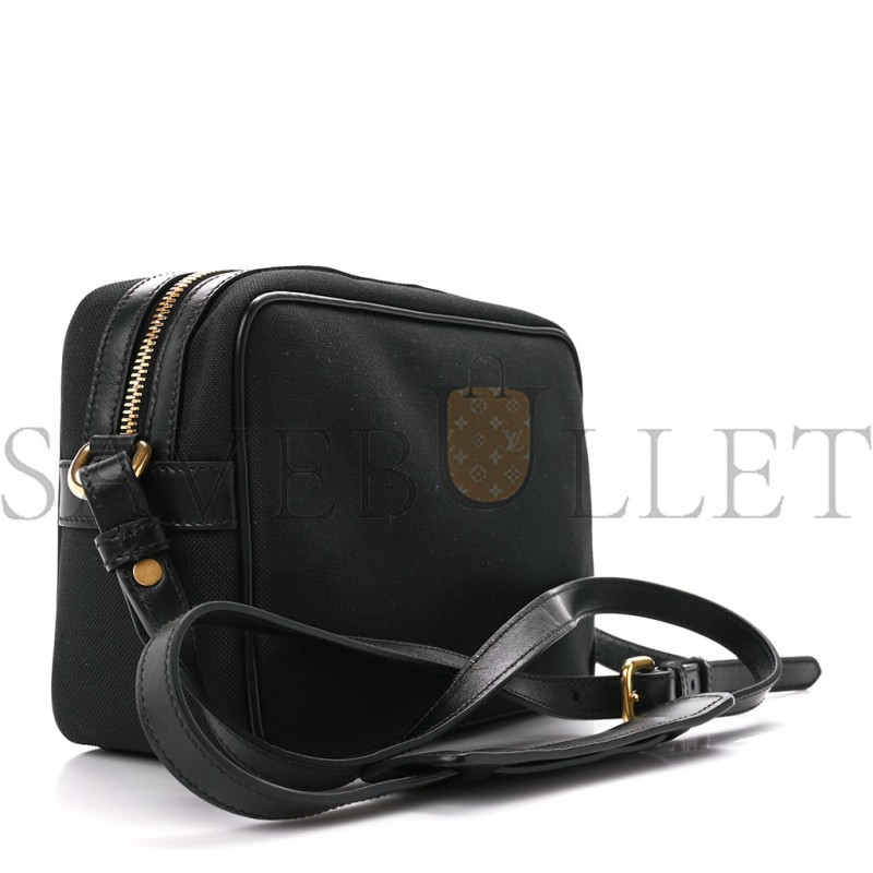 PRADA JACQUARD LOGO CAMERA BAG BLACK (23*15*8cm) PRADA JACQUARD LOGO CAMERA BAG BLACK (23*15*8cm)