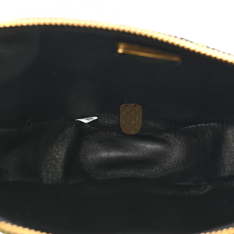 PRADA JACQUARD TRIANGOLO SYMBOLE EMBROIDERED MINI TRIANGLE SHOULDER BAG BLACK EDERA (27*15*5cm) PRADA JACQUARD TRIANGOLO SYMBOLE EMBROIDERED MINI TRIANGLE SHOULDER BAG BLACK EDERA (27*15*5cm)