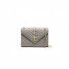 YSL LOULOU MEDIUM YSL SHOULDER BAG IN QUILTED LEATHER 600185BOW911202 (32*22*12cm)