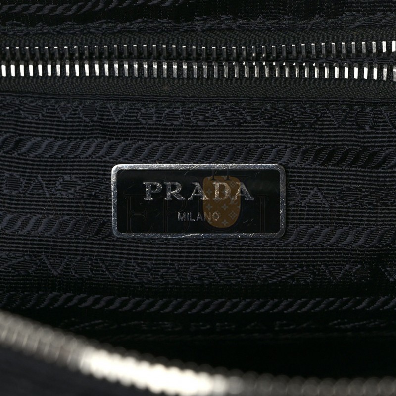 PRADA NYLON TESSUTO IMPUNTU QUILTED BACKPACK BLACK (23*23*11cm) PRADA NYLON TESSUTO IMPUNTU QUILTED BACKPACK BLACK (23*23*11cm)