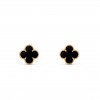VAN CLEEF ARPELS VINTAGE ALHAMBRA EARRINGS - YELLOW GOLD, ONYX VCARA44200 VAN CLEEF ARPELS VINTAGE ALHAMBRA EARRINGS - YELLOW GOLD, ONYX VCARA44200