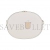 TORY BURCH WILLA METAL DOUBLE T WHITE BUCKET CROSSBODY BAG 148249-724 (19*13.5*9cm)