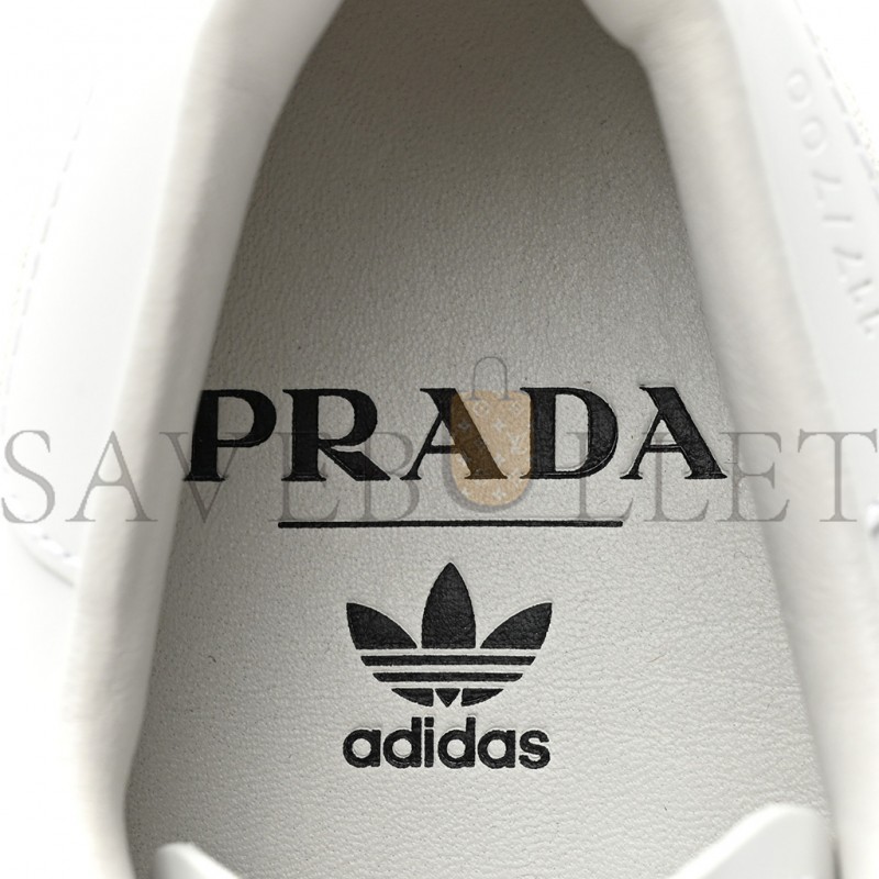 PRADA X ADIDAS CALFSKIN MENS SUPERSTAR 450 LOW TOP SNEAKERS 8 WHITE PRADA X ADIDAS CALFSKIN MENS SUPERSTAR 450 LOW TOP SNEAKERS 8 WHITE