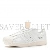 PRADA X ADIDAS CALFSKIN MENS SUPERSTAR 450 LOW TOP SNEAKERS 8 WHITE PRADA X ADIDAS CALFSKIN MENS SUPERSTAR 450 LOW TOP SNEAKERS 8 WHITE
