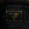 PRADA VITELLO DAINO EMBOSSED LOGO TOTE BLACK (30*26*14cm)