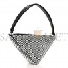 PRADA SATIN CRYSTAL TRIANGLE POUCH CRISTAL (26*15*6cm) PRADA SATIN CRYSTAL TRIANGLE POUCH CRISTAL (26*15*6cm)