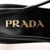 PRADA SPAZZOLATO LOGO POINTED TOE 45MM SLINGBACK PUMPS 40 BLACK PRADA SPAZZOLATO LOGO POINTED TOE 45MM SLINGBACK PUMPS 40 BLACK