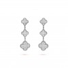 VAN CLEEF ARPELS MAGIC ALHAMBRA EARRINGS, 3 MOTIFS - WHITE GOLD, DIAMOND VCARN9MR00 VAN CLEEF ARPELS MAGIC ALHAMBRA EARRINGS, 3 MOTIFS - WHITE GOLD, DIAMOND VCARN9MR00