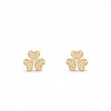 VAN CLEEF ARPELS FRIVOLE EARRINGS, MINI MODEL - YELLOW GOLD, DIAMOND  VCARP24200