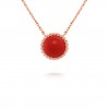 VAN CLEEF ARPELS PERLÉE COULEURS PENDANT - ROSE GOLD, CARNELIAN  VCARP4DO00