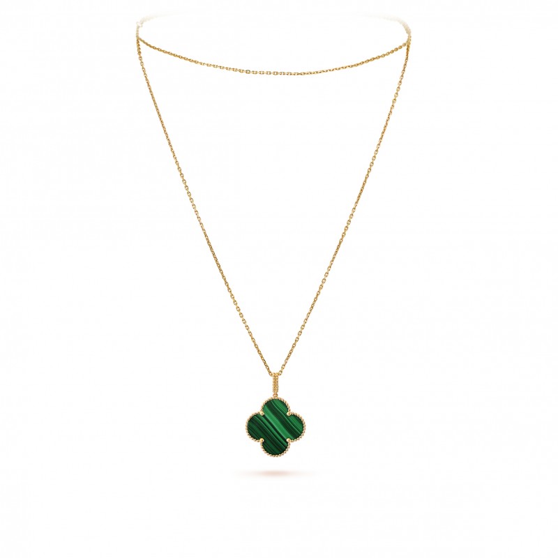 VAN CLEEF & ARPELS MAGIC ALHAMBRA LONG NECKLACE, 1 MOTIF - YELLOW GOLD, MALACHITE  VCARO3MG00