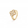 VAN CLEEF ARPELS VINTAGE ALHAMBRA RING - YELLOW GOLD, DIAMOND VCARO26M00 VAN CLEEF ARPELS VINTAGE ALHAMBRA RING - YELLOW GOLD, DIAMOND VCARO26M00
