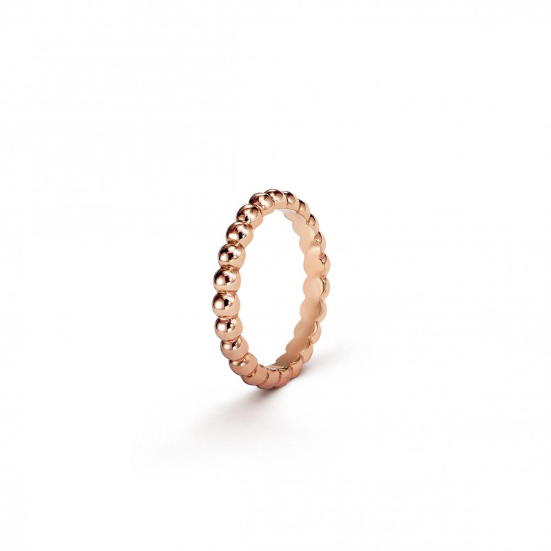 VAN CLEEF ARPELS PERLÉE PEARLS OF GOLD RING, MEDIUM MODEL - ROSE GOLD  VCARN9PB00