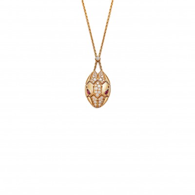 BVLGARI SERPENTI DIAMOND PENDENT NECKLACE 