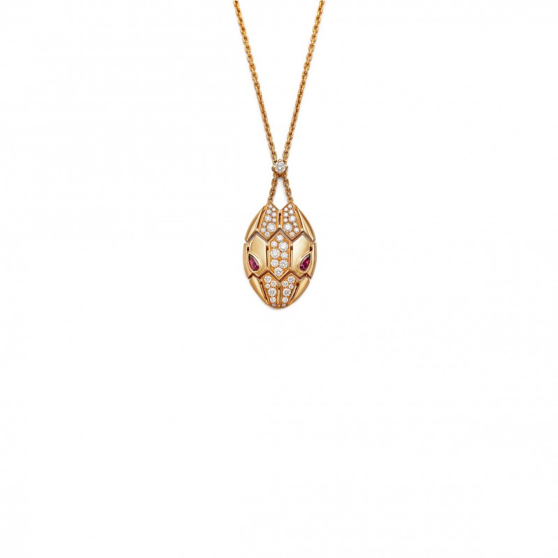 BVLGARI SERPENTI DIAMOND PENDENT NECKLACE 