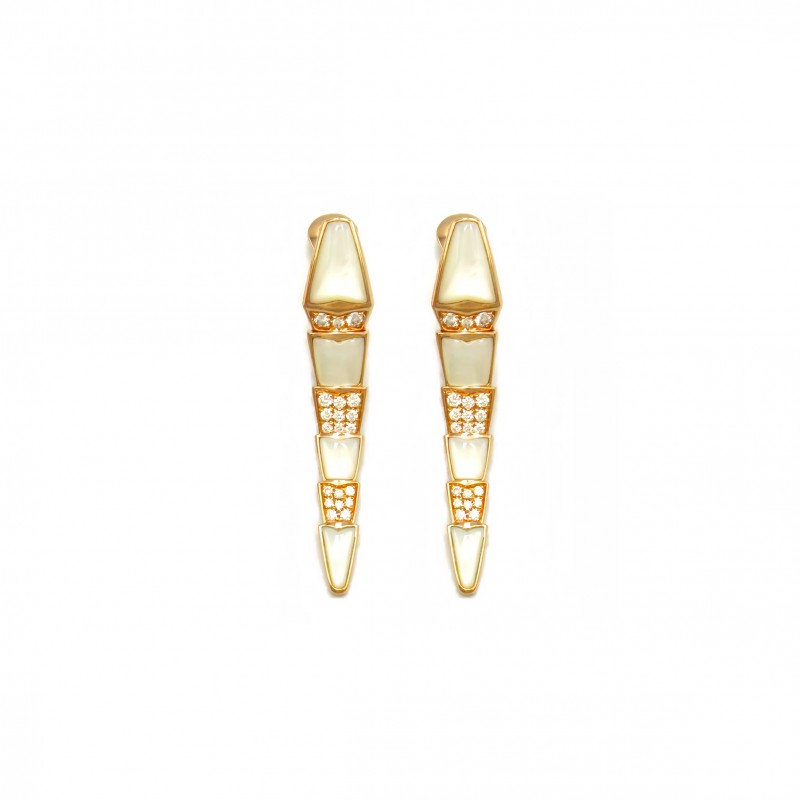 BVLGARI SERPENTI DIAMOND EARRINGS 