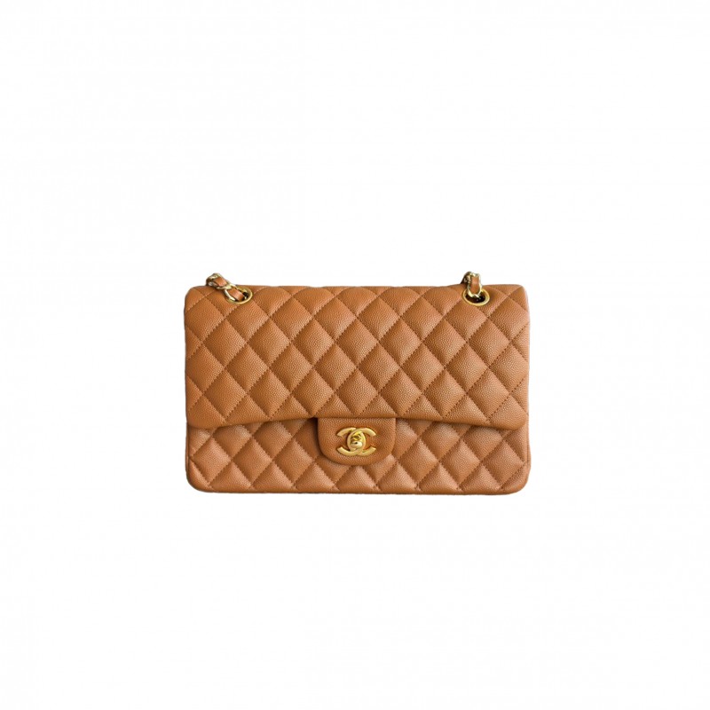 CHANEL CLASSIC FLAP LEATHER CROSSBODY BAG A1112 (25.5*15.5*6.5cm)