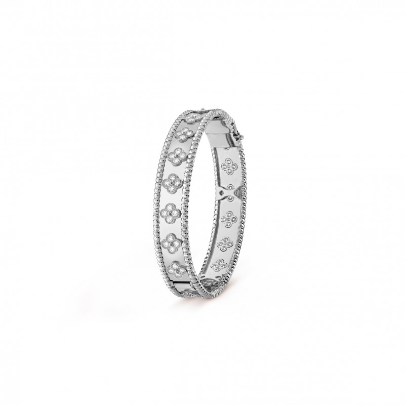 VAN CLEEF PERLÉE CLOVERS BRACELET, SMALL MODEL VCARP3O300 VAN CLEEF PERLÉE CLOVERS BRACELET, SMALL MODEL VCARP3O300