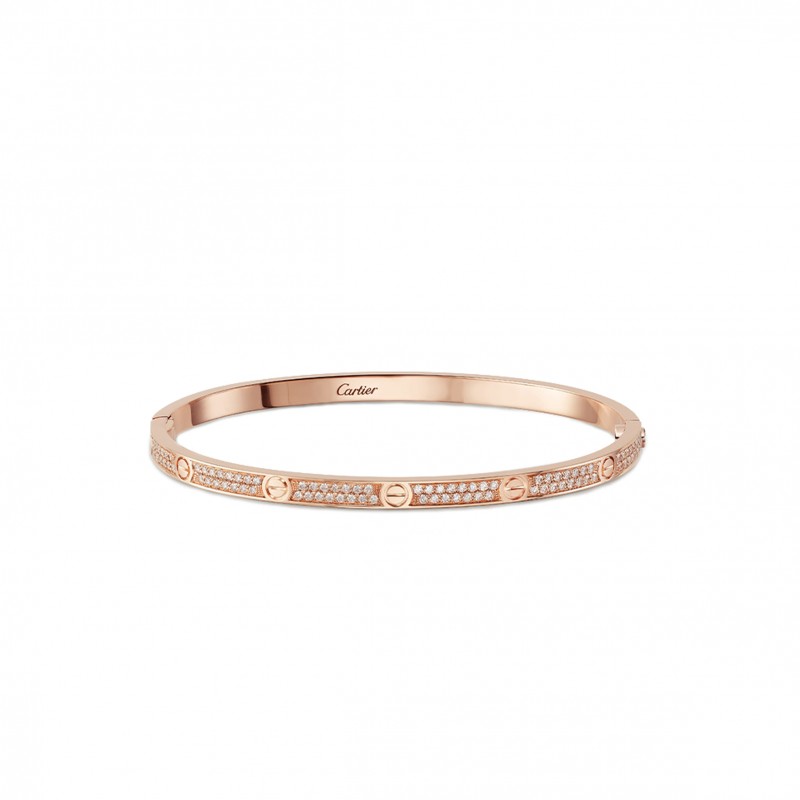 CARTIER  LOVE BRACELET, SMALL MODEL, PAVED N6710717