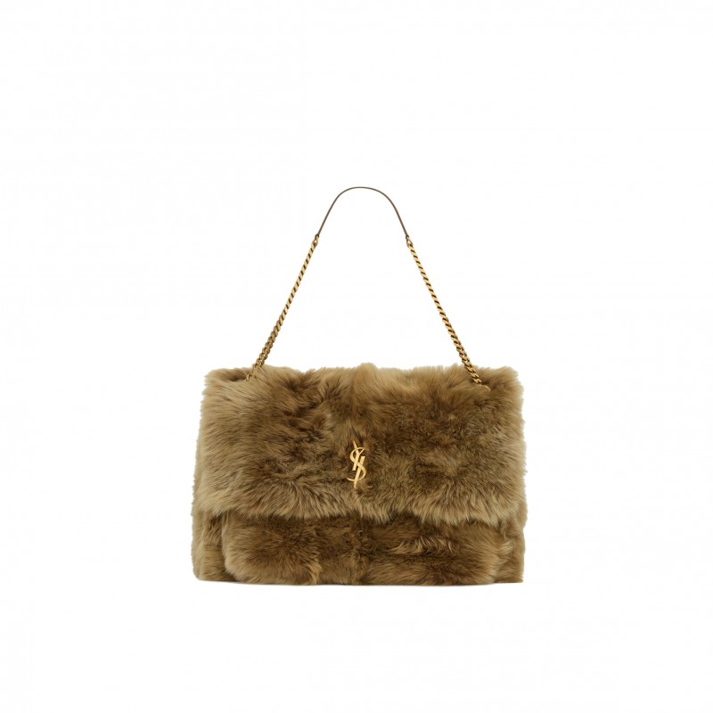 YSL NIKI OVERSIZED IN SHEARLING 801627AAD1O2979 (47*34*16cm)