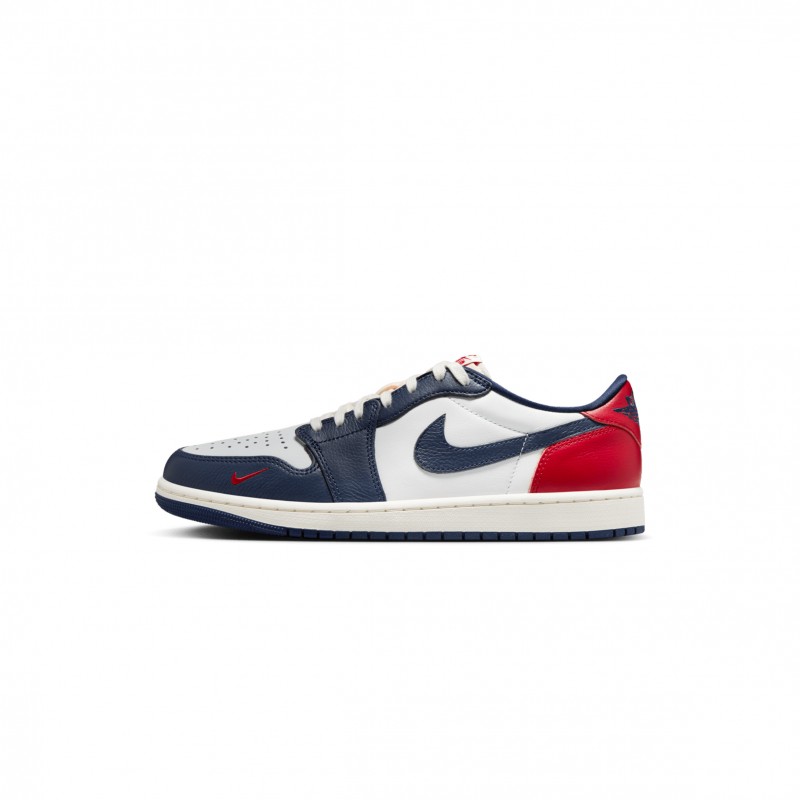 NIKE AIR JORDAN 1 LOW OG GYM RED & MIDNIGHT NAVY HQ2993-100