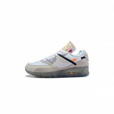 NIKE OFF-WHITE X NIKE AIR MAX 90 ICE 10X AA7293-100