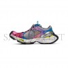 BALENCIAGA WOMEN'S STAPLER SNEAKER IN GREY BLUE PINK NEON YELLOW WHITE 803682W3ST41457 BALENCIAGA WOMEN'S STAPLER SNEAKER IN GREY BLUE PINK NEON YELLOW WHITE 803682W3ST41457
