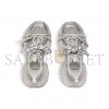BALENCIAGA MEN'S 3XL SUMMER MESH SNEAKER IN WHITE SILVER 734734WTRMH9080 BALENCIAGA MEN'S 3XL SUMMER MESH SNEAKER IN WHITE SILVER 734734WTRMH9080